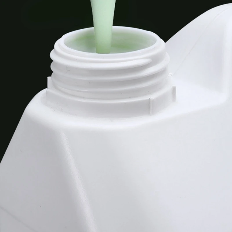 1 бр. Квадратен пластмасов контейнер с дозатор за помпа Млечно бяла HDPE бутилка за многократна употреба