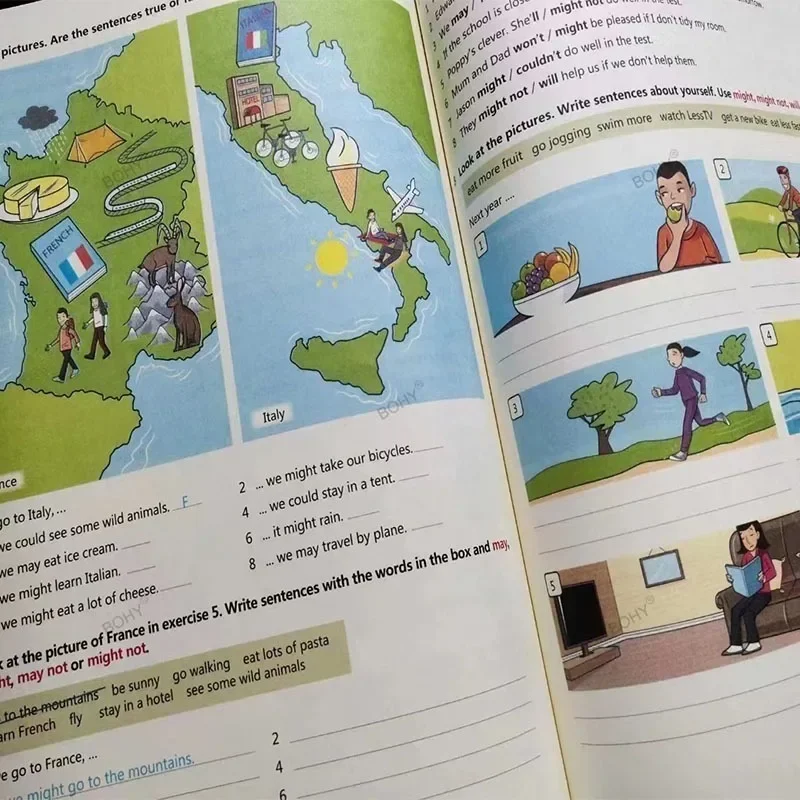 6 Книги 1-6 клас Оксфордска граматика Приятели на английски език За деца Научете английски Четене Книга с картинки Начално училище Работна книга Учебник