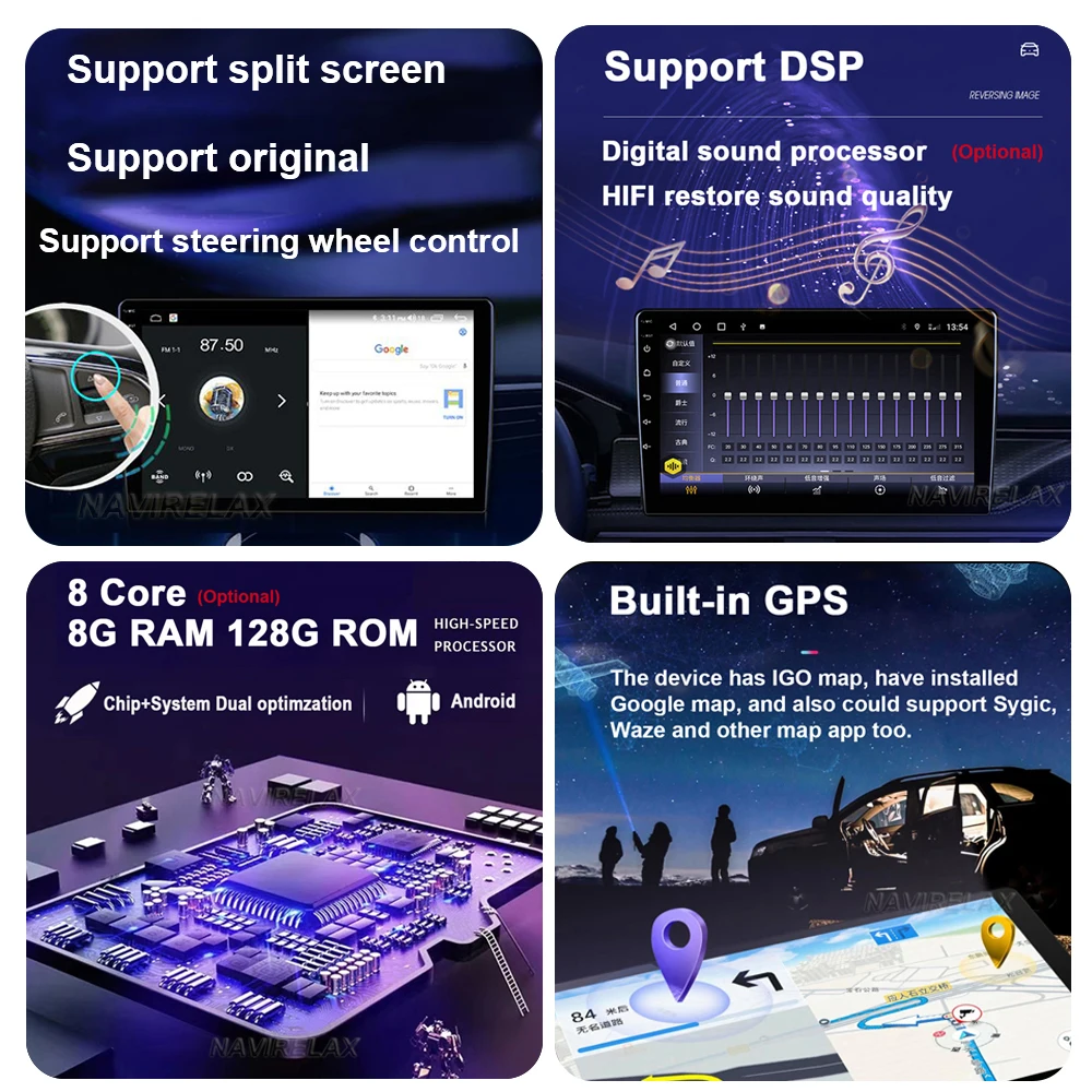 Android 13 Car Radio Video Multimedia Player За Renault Traffic 3 2014 - 2021 За Opel Vivaro B 2014 - 2018 Автоматична навигация GPS