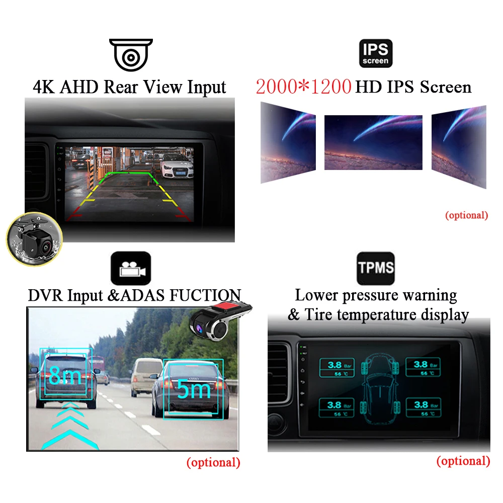 Android 13 Qualcomm Snapdragon високопроизводителен процесор За Peugeot 206 2004-2008 Car Radio стерео мултимедиен плейър GPS DSP 5G wifi