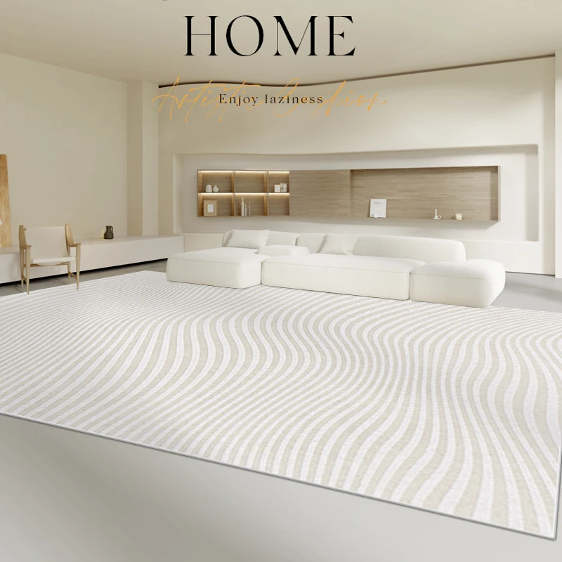 Nordic прости килими за хол Wabi Sabi стил изкуство нощно шкафче лесна грижа килими за спалня Ins голяма площ гардероб килим