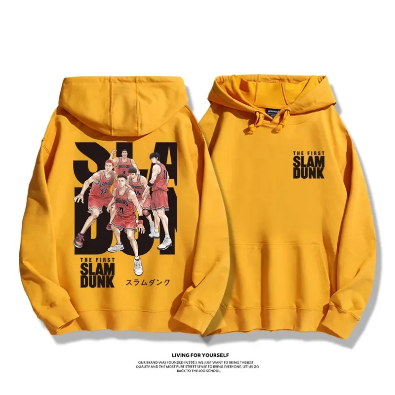 Аниме Slam потапям Shohoku SAKURAGI RUKAWA MIYAGI Hoodies Мъжки пролетен и есенен пуловер Casual Streetshirt