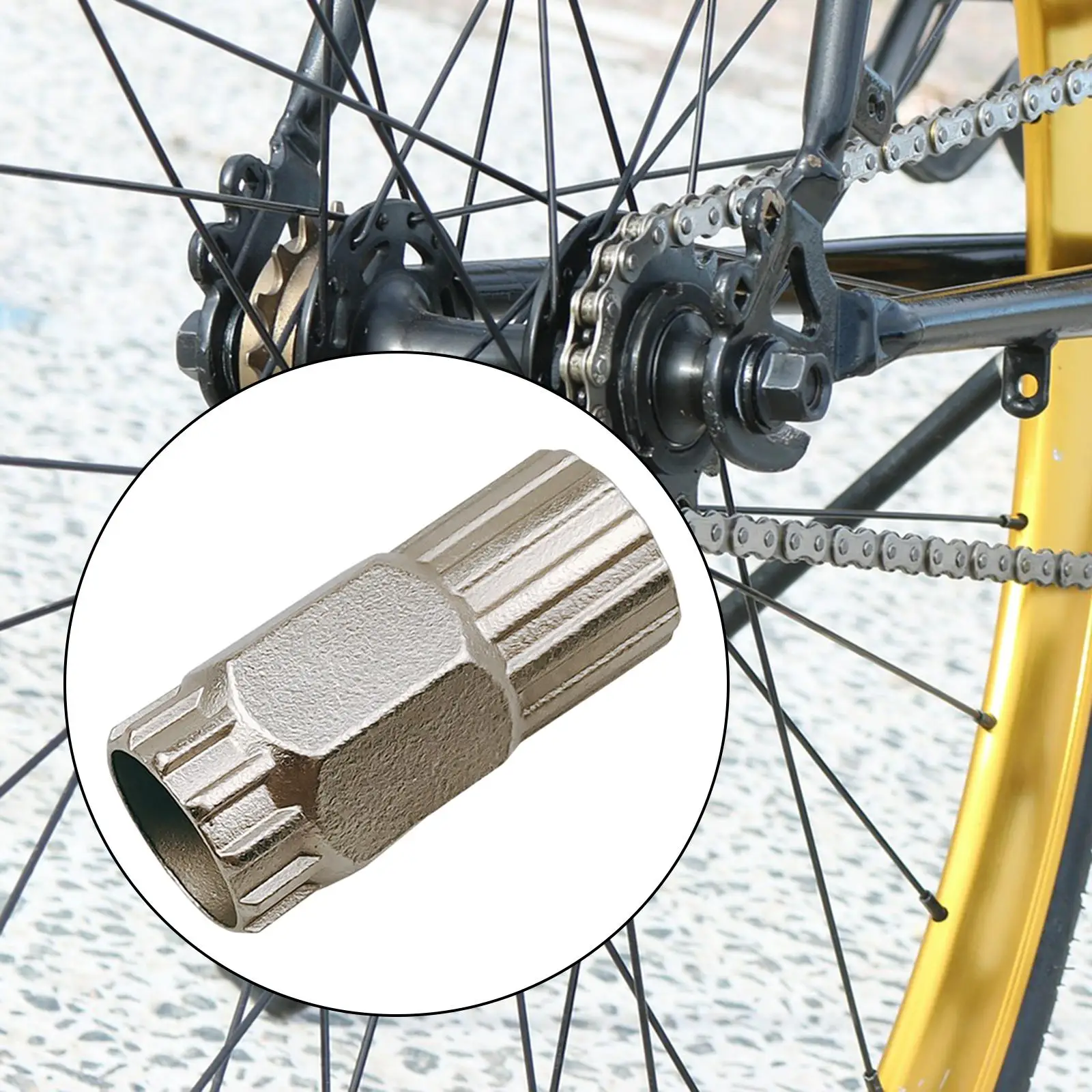 Велосипед заключване свободен ръкав касета модифициран инструмент за поддръжка на планински велосипед езда колоездене аксесоари