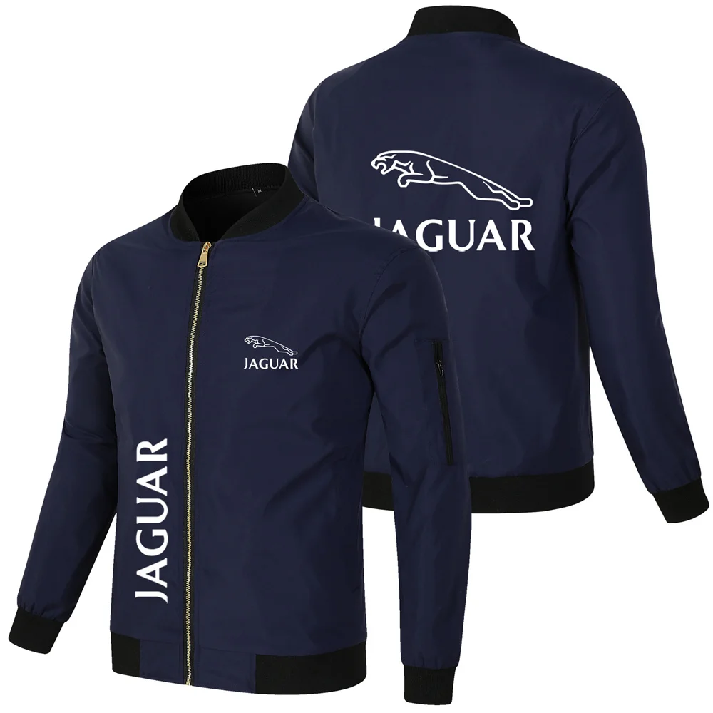 Лого на марката автомобил Jaguar мъжки якета есен и зима ново ежедневно яке открито ветроупорно яке за езда тенденция полет костюм върхове